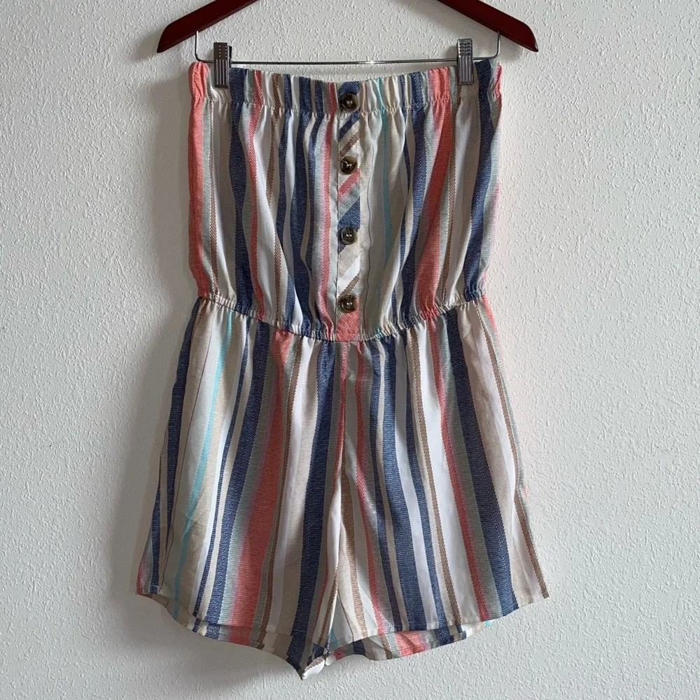 strapless romper - Picture 9 of 11